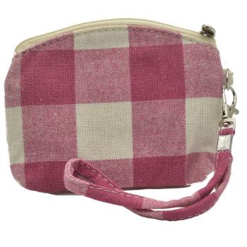 Preview: Handtasche Patchwork Kosmetiktasche Geldbörse pink